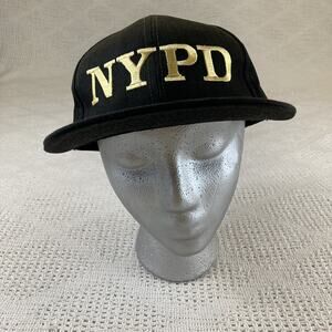 NYPD Gold Embroidered Black Snap Back OS Baseball Cap Hat